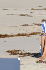 ALESSANDRA AMBROSIO on Bikini on the Beach in St. Barts