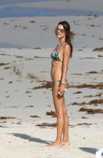 ALESSANDRA AMBROSIO on Bikini on the Beach in St. Barts
