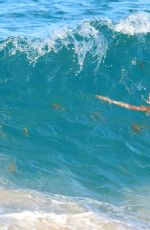 ALESSANDRA AMBROSIO on Bikini on the Beach in St. Barts