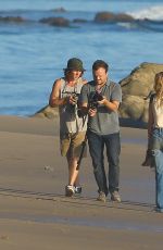 ALY and AJ MICHALKA at a Photoshoot on the Beach in Malibu