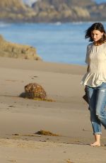 ALY and AJ MICHALKA at a Photoshoot on the Beach in Malibu