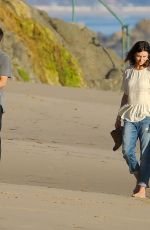 ALY and AJ MICHALKA at a Photoshoot on the Beach in Malibu