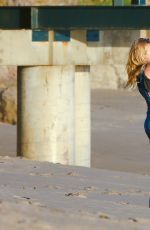 ALY and AJ MICHALKA at a Photoshoot on the Beach in Malibu