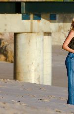 ALY and AJ MICHALKA at a Photoshoot on the Beach in Malibu