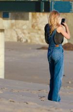 ALY and AJ MICHALKA at a Photoshoot on the Beach in Malibu