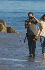 ALY and AJ MICHALKA at a Photoshoot on the Beach in Malibu