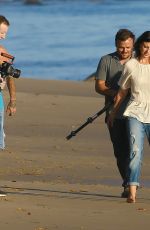 ALY and AJ MICHALKA at a Photoshoot on the Beach in Malibu