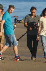ALY and AJ MICHALKA at a Photoshoot on the Beach in Malibu