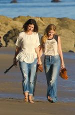 ALY and AJ MICHALKA at a Photoshoot on the Beach in Malibu