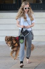 AMANDA SEYFRIED and Her Dog Shopping in Beverly Hills 2110