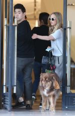AMANDA SEYFRIED and Her Dog Shopping in Beverly Hills 2110