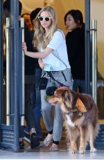 AMANDA SEYFRIED and Her Dog Shopping in Beverly Hills 2110