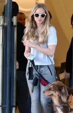 AMANDA SEYFRIED and Her Dog Shopping in Beverly Hills 2110
