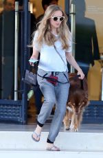 AMANDA SEYFRIED and Her Dog Shopping in Beverly Hills 2110
