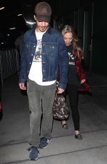 AMANDA SEYFRIED and Justin Long Night Out in Hollywood