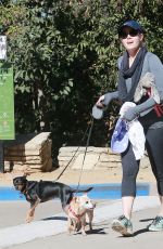 AMY ADAMS in Tight Leggings at a Park in Beverly Hills