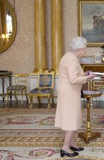 ANGELINA JOLIE Meets Queen Elizabeth II at Buckingham Palace