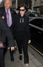 ANNE HARHAWAY Arrives at Her Hotel in London 2910