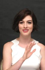 ANNE HATHAWAY at Interstellar Press Conference in West Hollywood