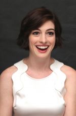 ANNE HATHAWAY at Interstellar Press Conference in West Hollywood