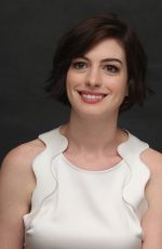 ANNE HATHAWAY at Interstellar Press Conference in West Hollywood