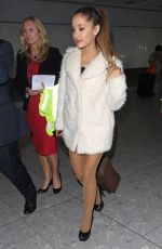 ARIANA GRANDE at Heathrow Airport in London