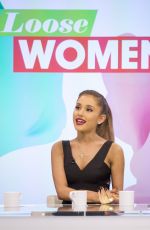 ARIANA GRANDE on the Set of Loose Women on ITV in London