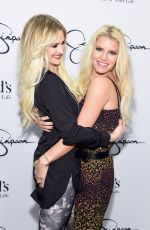 ASHLEE and JESSICA SIMPSON at Jessica Simpson Collection Launch at Dillard