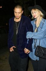 ASHLEE SIMPSON Arrives at Gracias Madre Restaurant in West Hollywood