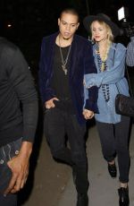 ASHLEE SIMPSON Arrives at Gracias Madre Restaurant in West Hollywood