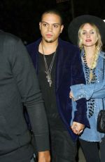 ASHLEE SIMPSON Arrives at Gracias Madre Restaurant in West Hollywood