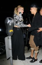 ASHLEE SIMPSON Arrives at Mr Chow
