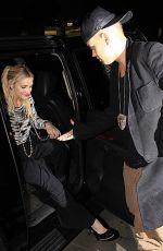 ASHLEE SIMPSON Arrives at Mr Chow