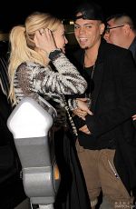 ASHLEE SIMPSON Arrives at Mr Chow