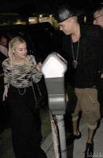 ASHLEE SIMPSON Arrives at Mr Chow