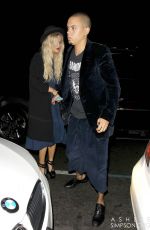 ASHLEE SIMPSON Arrives at Warwick Nightclub in Hollywood