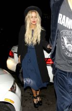 ASHLEE SIMPSON Arrives at Warwick Nightclub in Hollywood