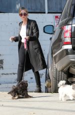 ASHLEY BENSON Walks Her Dogs Out in Hollywood 1010