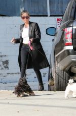 ASHLEY BENSON Walks Her Dogs Out in Hollywood 1010
