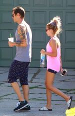 ASHLEY TISDALE and Christopher French Out and About in Studio City