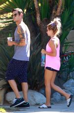 ASHLEY TISDALE and Christopher French Out and About in Studio City