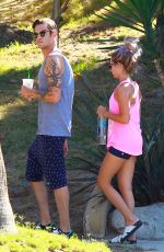 ASHLEY TISDALE and Christopher French Out and About in Studio City