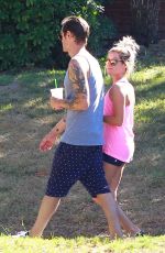 ASHLEY TISDALE and Christopher French Out and About in Studio City
