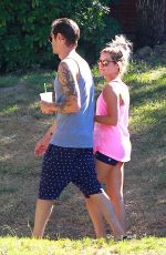 ASHLEY TISDALE and Christopher French Out and About in Studio City