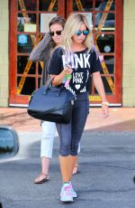 ASHLEY TISDALE at Coral Tree Cafe in Los Angeles