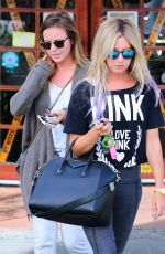 ASHLEY TISDALE at Coral Tree Cafe in Los Angeles