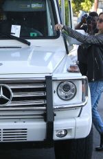 ASHLEY TISDALE in Ripped Jeans Leaves Andy Lecompte Salon in West Hollywood
