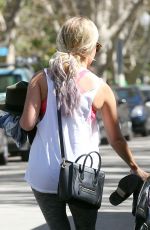 ASHLEY TISDALE in Tights Leaves Pilates Class in Los Angeles 3009