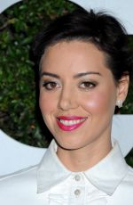 AUBREY PLAZA at Michael Kors Launch of Claiborne Swanson Frank