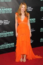 BELLA THORNE at Alexander and the Terrible, Horrible, No Good, Very Bad Day Premiere in Hollywood